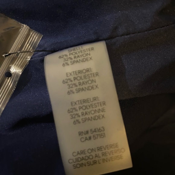 KARL LAGERFELD - BLUE DRESS WITH BLACK TRIM - Picture 7 of 9